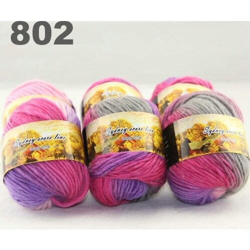6x50gr Skeins NEW Chunky Hand Coarse Knitting Scores wool yarn 802