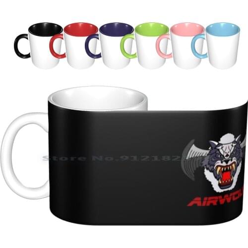 Airwolf Ceramic Mugs Coffee Cups Milk Tea Mug Airwolf 80s Helicopter Knight Rider Retro A Team Eighties Kitt Street Hawk Tv