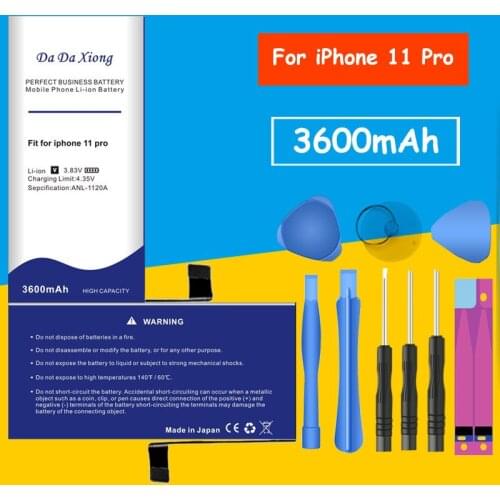 3600mAh High Capacity For iPhone 11 Pro Replacement Batteria + Free Tools