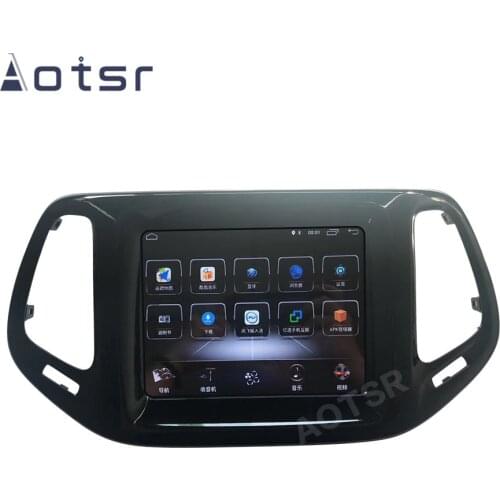 AOTSR Android 10 Car Radio For Jeep Compass 2016 2017 2018 2019 Multimedia Player GPS Navigation DSP CarPlay AutoRadio 8.4" 4+64