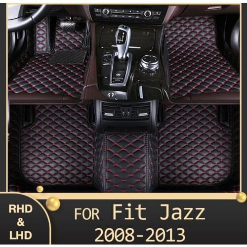 MIDOON Car floor mats for Honda Fit Jazz 2008 2009 2010 2011 2012 2013 Custom auto foot Pads automobile carpet cover