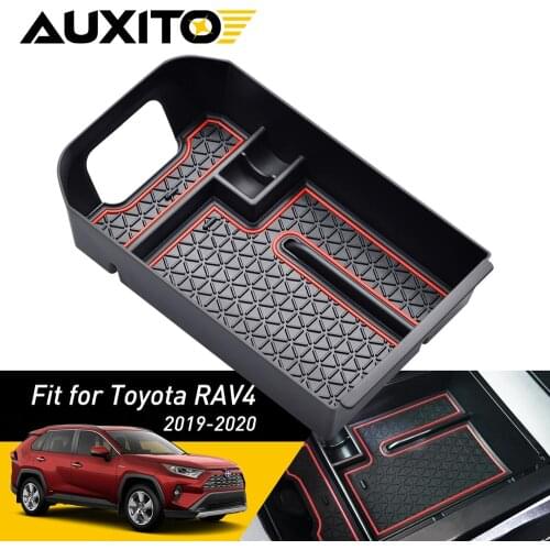 Car central armrest box for Toyota RAV4 2019 2020 XA50 RAV 4 Accessories Stowing Tidying Center Console Organizer
