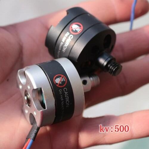 Model Aircraft Outer Rotor Brushless Motor with Ball Bearings, Brushless Motor, Positive/ Negative Thread, KV500, 8mm Thread