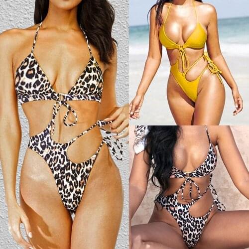 2020 new bikini split sexy printed briefs bikini Swimsuit swimwear women zaful biquini mayo fato de banho maio biquinis maiô