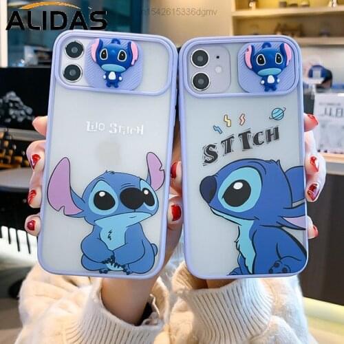 Disney Lilo & Stitch Cartoon Phone Case For iPhone 12pro Se 2 6 6s 7 8 12 Mini Plus X XS XR 11 Pro MAX Cover Trend Y2k Aesthetic