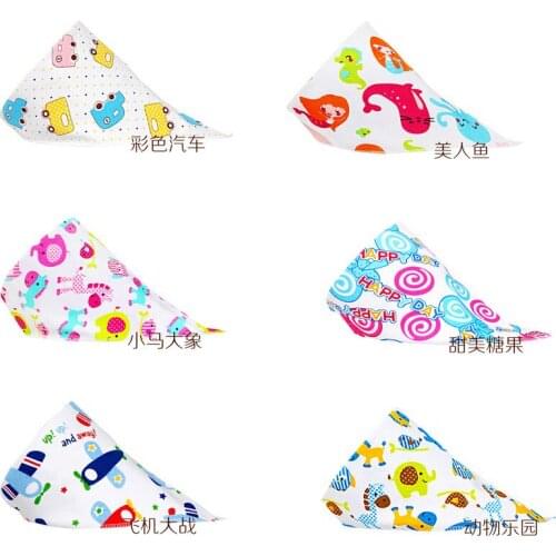Baby Bibs All cotton baby triangle scarf all cotton double double button adjustable Bib Bib Bib Bib Bib scarf