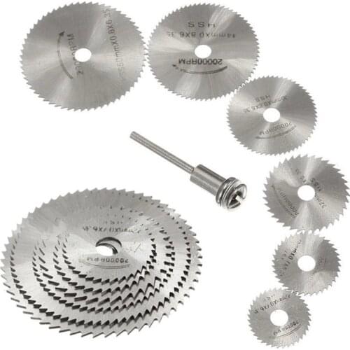 6 Pcs HSS Metal Circular Saw Disc Wheel Blades Cut Off Dremel Drill Rotary Tools Fine Precision Cuts For Small Cut Off Jobs