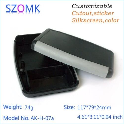 DIY handhold abs enclosure SZOMK factory electronic shell abs material handhold type plastic enclosure DIY box 117*77*24mm