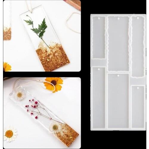 DIY Bookmark Silicone Mold Crystal Epoxy UV Resin Mould Jewelry Craft Jewelry Making Tools Mold