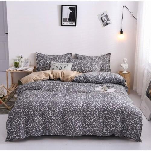 Home Textile Small Flower Winter Bedding Sets King Queen Twin Size 3/4pcs Bed Sheet Duvet Cover Set Pillowcase Without Comforter