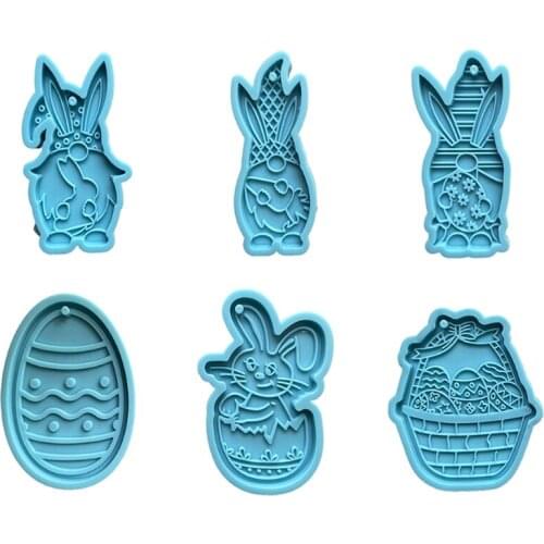 Epoxy Resin Mold Dwarf Rabbit Keychain Pendant Silicone Mould DIY Crafts Jewelry Casting Tool