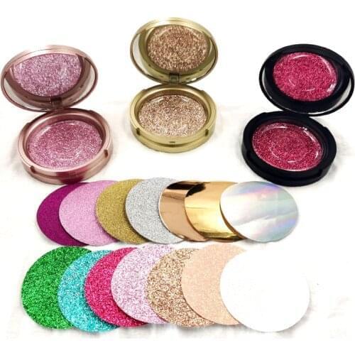 100pcs round Plastic eyelash box eyelashes package High quality mink lashes wholesale box with mirror eyelashes package