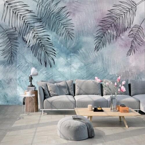 Custom 3D Wallpaper Plant Leaves Banana Leaf Mural Modern Bedroom Living Room Sofa Decoration Painting Wall Papers Home Decor