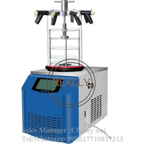 Table type LCD Display Lab Freeze Dryer System/High Quality Low Price Lab Vacuum Small Bench Top Freeze Dryer