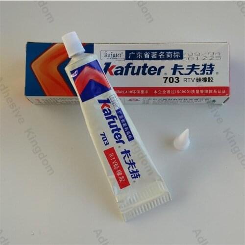 Genuine Kafuter 45g K-703 silicone rubber insulation glue white silicone electronics sealant free shipping