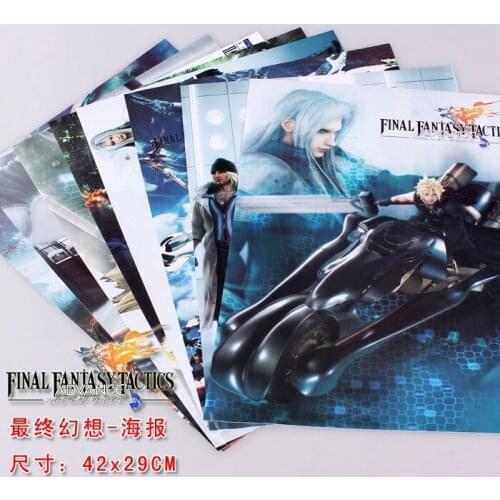 8pcs/set Anime Game Final Fantasy Posters Included 8 Different Pictures Poster Sizes 42x29 CM
