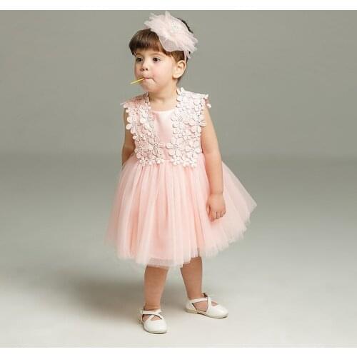 Maggie Girl Baby One Year Old Full Moon Wine Wedding Dress Princess Dress Infant Baby Girls Dresses Tutu Lace Hall Gown Baptism