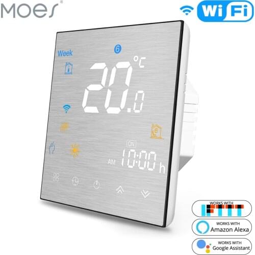 WiFi Smart Thermostat Temperature Controller for Water/Electric floor Heating Water/Gas Boiler Works with Alexa Google Home