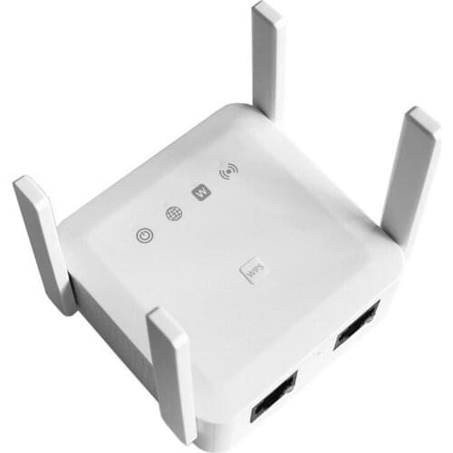Hot TTKK Wifi Range Extender 1200Mbps Wifi Booster Repeater With 4 Antennas 2.4 & 5Ghz Dual Band Wireless Signal Strong US Plug