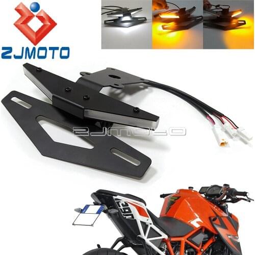 Motorcycle Taillight Brake Turn Signals LED Light Tail Tidy Fender Eliminator License Plate Holder Bracket For 2020 1290 Super R