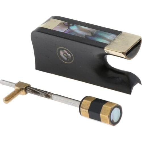 1 Set Ebony Cello Bow Frog With Screw for Cello Parts Replacement