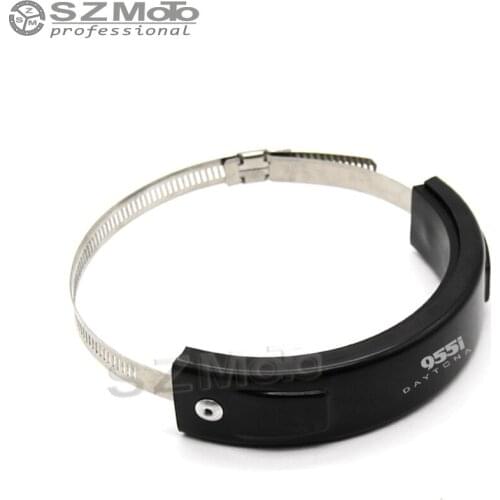 For TRIUMPH DAYTONA 955I Silencer Exhaust Protector Can Cover Round Oval SILICONE Motorcycle Scope 100MM-140MM Protect with logo