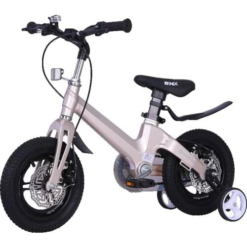 2021 Magnesium Alloy Childrens Bicycle 3-5-6-10-12 Years Old Double Disc Brake 12-18 Inch Light Student Bicycle