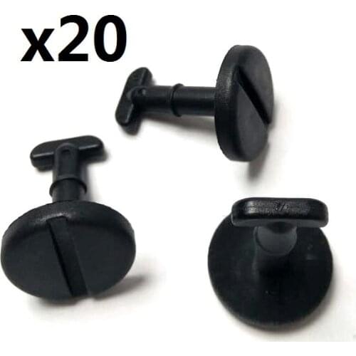 20X Floormat Twist Lock Clip and Washer, Black for BMW E39 , E46 OE 82119410191, 51471881521