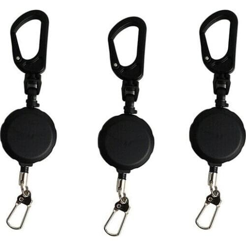 3pcsFishing Zinger Retractors Fly Fishing Anglers Vest Pack Tool Gear Assortment