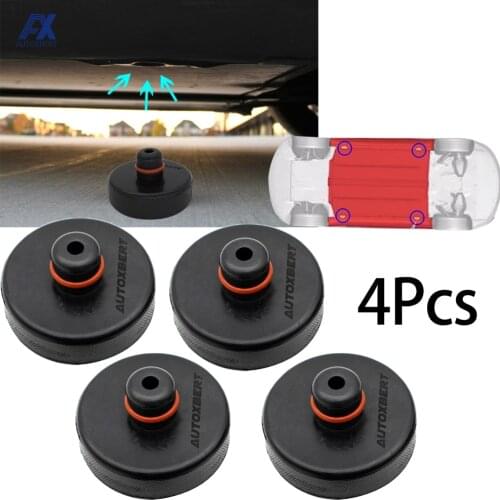 4Pcs Car Lifting Jack Pad Adapter Point Chassis Protection For Tesla Model 3 Model S Model X Model Y Heavy Duty O-ring Rubber
