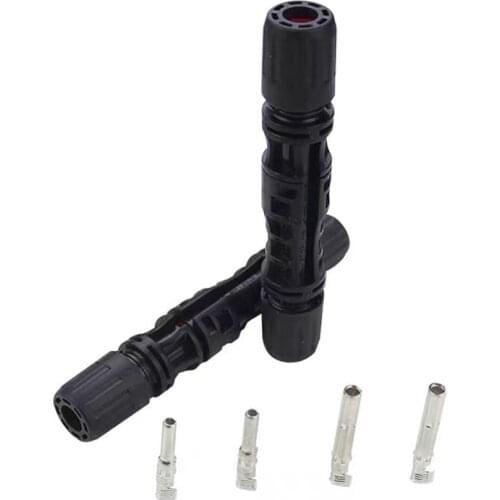 5 pair 30A 1500V Electrical PV Connector x PV T Branch parallel connection Photovoltaic 2pcs solar Panel Cable Wire Connect