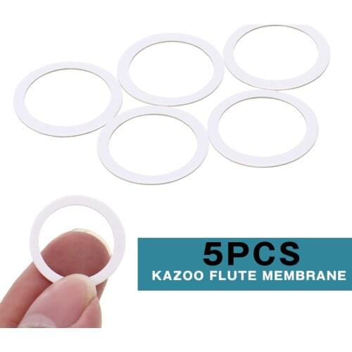 5Pcs Transparent Kazoo Flute Membrane Sounding Kazoo Flute Membrane Musical Instrument Accessories