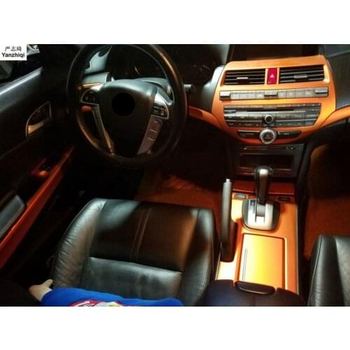 Free shipping 22pcs/lot In the control gear interior decoration carbon fibre protective film for Honda 2008-2013 ACCORD 8