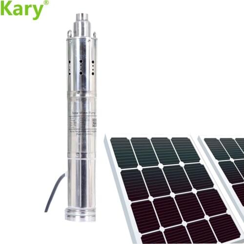 Dc 24v brushless motor with small controller 3000L per hour flow rate lift 70m solar water pump for home and farm water supply