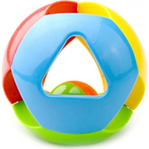 Baby Rattle Ball Toy Hand Catch Grasp Shaking Shaker Bell Sensory Developmental Toy Bath Ball for Toddler Infants