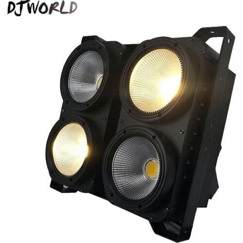 DJWORLD 4x100W 4Eyes LED Blinder Light COB Cool/Warm White LED High Power Professional Stage Lighting For Party Dance Floor