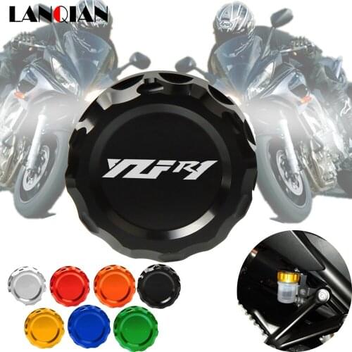 Motorcycle Filter Fluid Rear Brake Cylinder Oil Reservoir Cover cap For Yamaha YZFR1 fzf r1 FZF R1 2009-2014 2009 2010 2012-2014