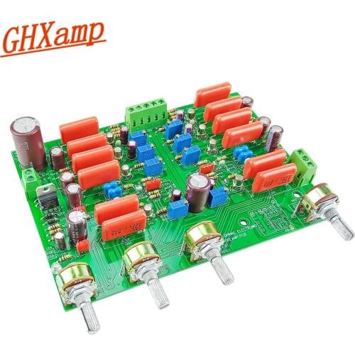 GHXAMP JFET Four-tube Preamplifier Board 3DJ7H Audio Preamplifier Tweeter Mid Bass Preamp Amplifier AC24V 1PC