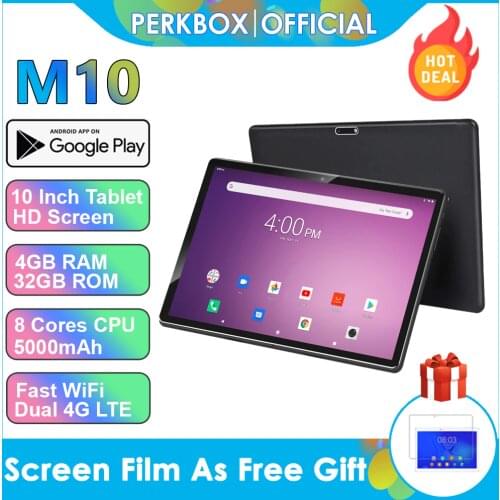 Global Version 10 inch tablet Octa Core 4GB RAM 32GB ROM 5000mAh Battery Google Android 9 Pie Super WiFi Bluetooth