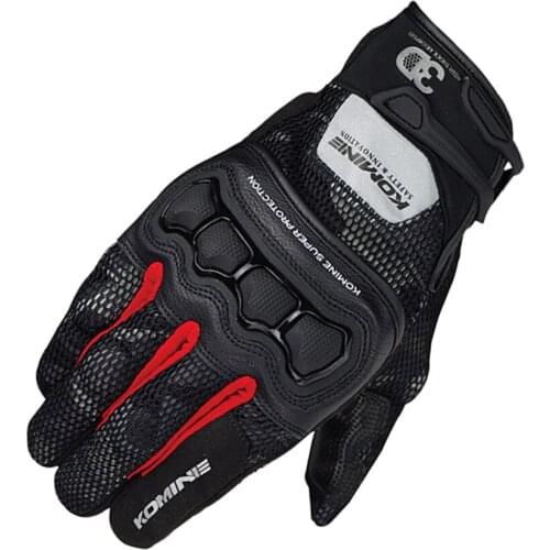 Komine GK-215 GK 215 Motorbike Motocross Summer 3D Mesh Gloves Motorcycle Mountain Bicycle guantes luvas
