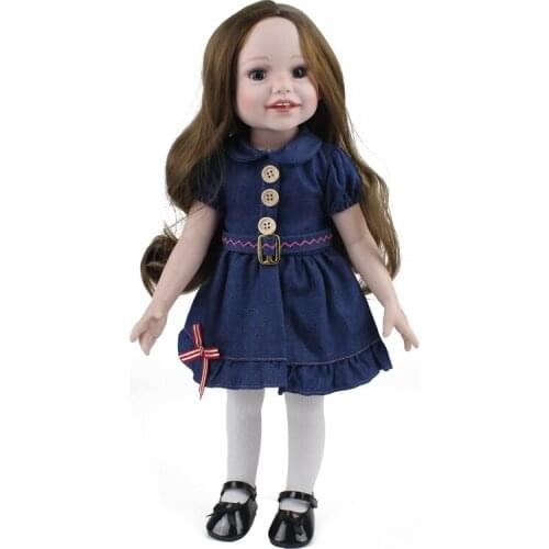 Girl Doll Princess Doll Reborn 18 Inch/45cm Soft Plastic Baby Doll Bebe Reborn Toys for Children