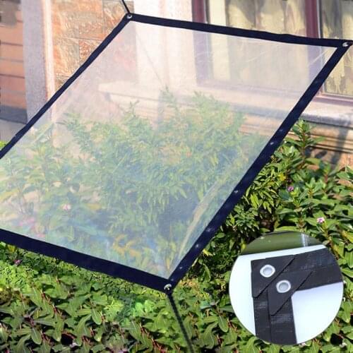 Multi-Purpose Waterproof Poly Tarp Cover Transparent Rainproof Shed Cloth Insulation Anti-freezing Bird-proof Windshield