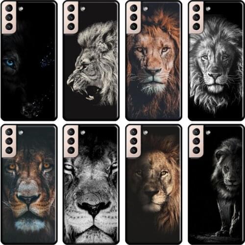 Wolf Lion tiger Animal Soft Cover For Samsung Galaxy S20 FE S8 S9 S10 Plus Note 10 Note 20 S21 Ultra Back Case