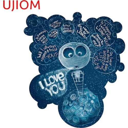 UJIOM Wall Stickers love You Sticker Accessories Room Decorations Doors Window Wallpaper Bedroom Waterproof Home Decor Art Decal