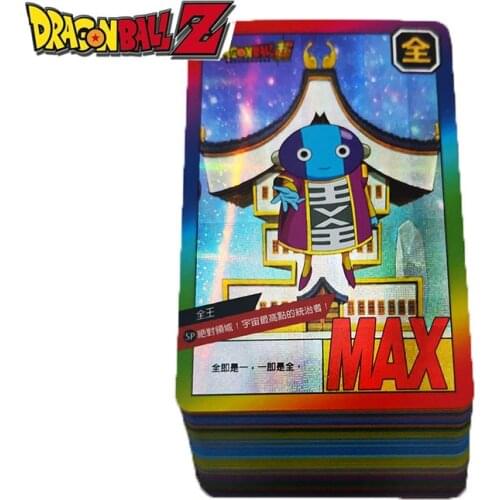 New Genuine Limited Edition Dragon Ball Super Z Plaid Flash Card 54 Cards Collections Board Game Toys for Children