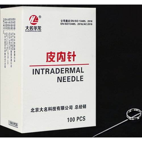 Press Needle 100 Intradermal needles Acupuncture Needle Disposable Needle beauty massage Needle Tip Smooth Skin Into Quickly