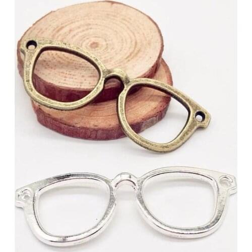 NEW High quality 6 pcs glasses charms fit DIY hand made Bracelet Necklace earring charms Jewelry Making