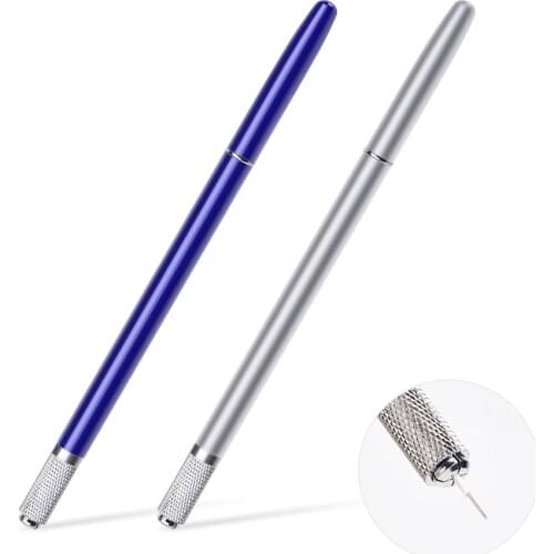 Single head permanent makeup pen with micro blade manual tattoo machine eyebrow tattoo pen