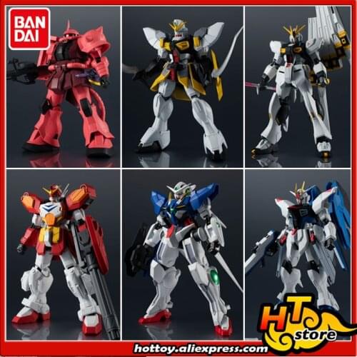 SALE0a Original BANDAI GUNDAM UNIVERSE Action Figure - MS-06S CHARS ZAKU II XXXG-01SR SANDROCK RX-93 Nu ''Mobile Suit Gundam