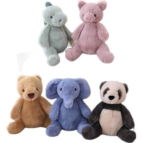 Cute Stuffed Animal Toys Koalas Doll Baby Soothing Pig Bear Sloth Panda Elephant Plush Toys Infant Baby Sleeping Appease Doll